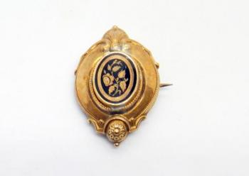 Stříbrná biedermeier brož Stříbrná biedermeier brož