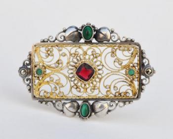 Stříbrná brož Stříbrná brož