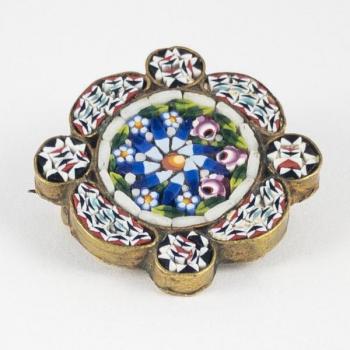 Millefiori brož, Itálie Murano Millefiori brož, Itálie Murano