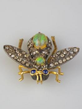 Zlatá brož s diamanty - včela Zlatá brož s diamanty - včela